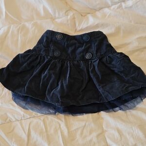 GAP Dark Blue Mini Skirt with Buttons